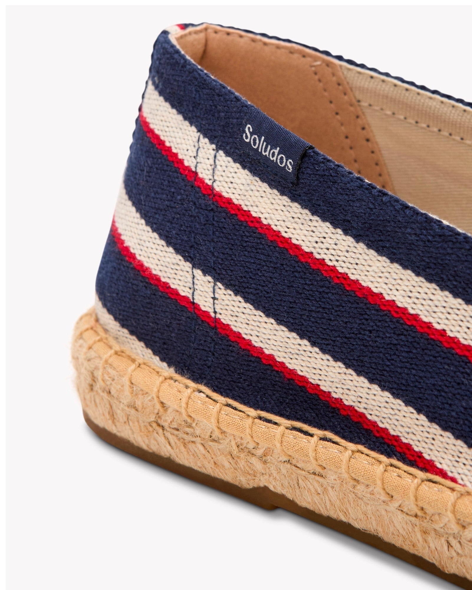 MensEspadrillesThe OriginalWoven StripesClassic  Navy  Ivory  Red