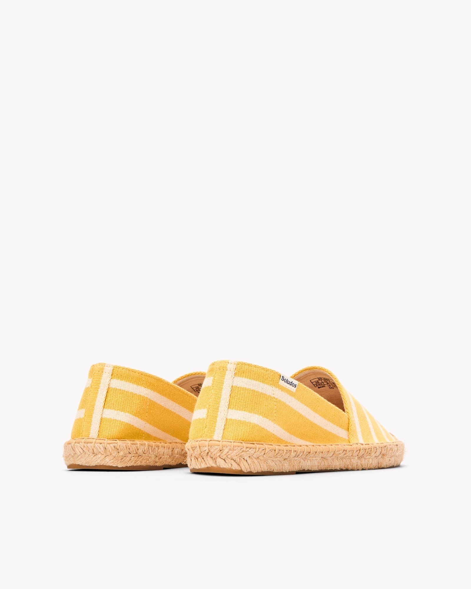 WomensEspadrillesThe OriginalWoven StripesClassic  Yellow  Ivory