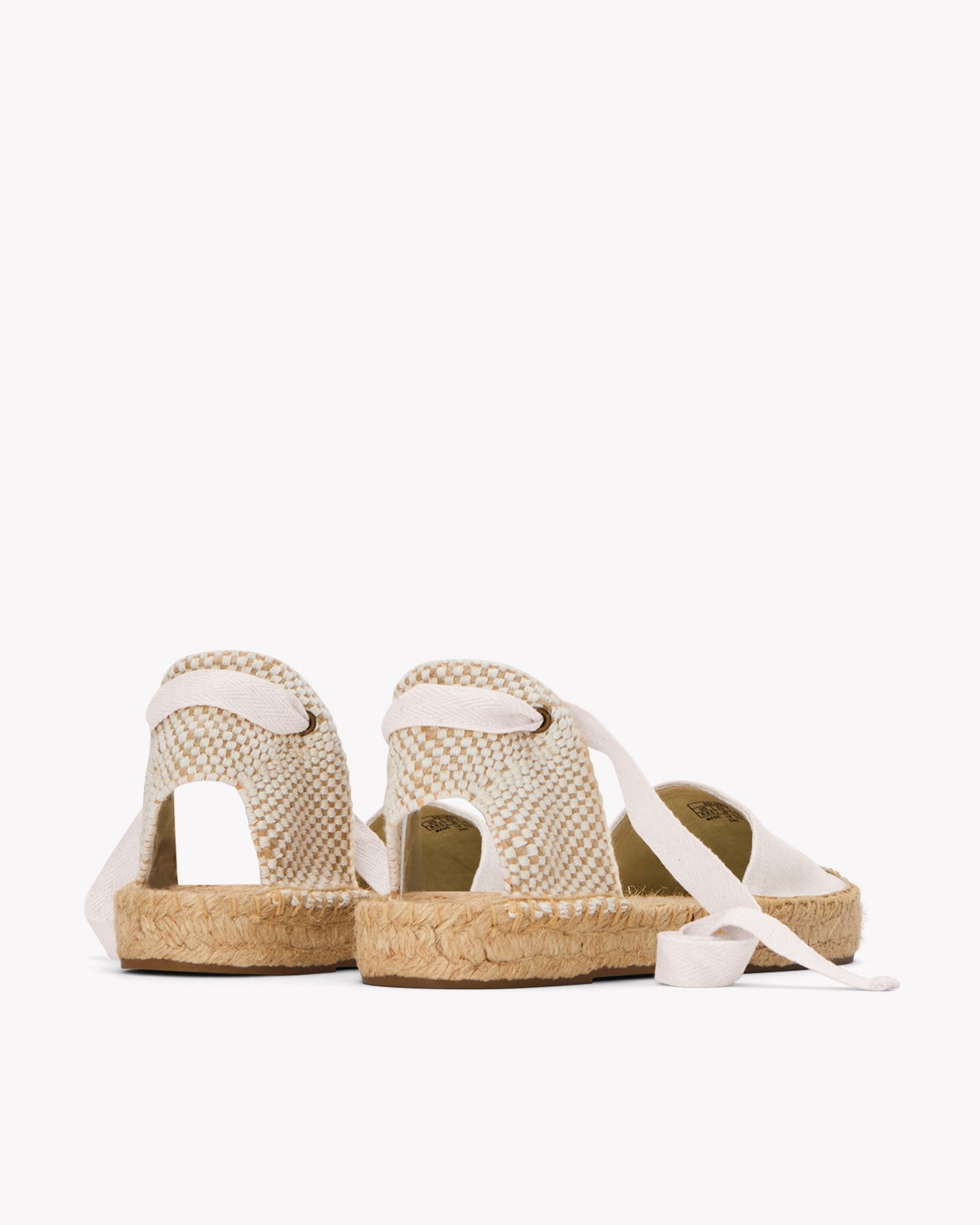 WomensEspadrillesThe Lauren Lace UpLinen ColorsOasis White