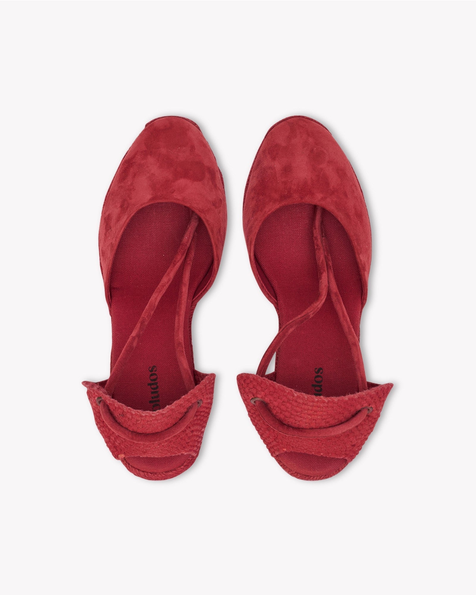 WomensEspadrillesThe Marseille WedgeLeather ColorsArcilla Red  Tonal