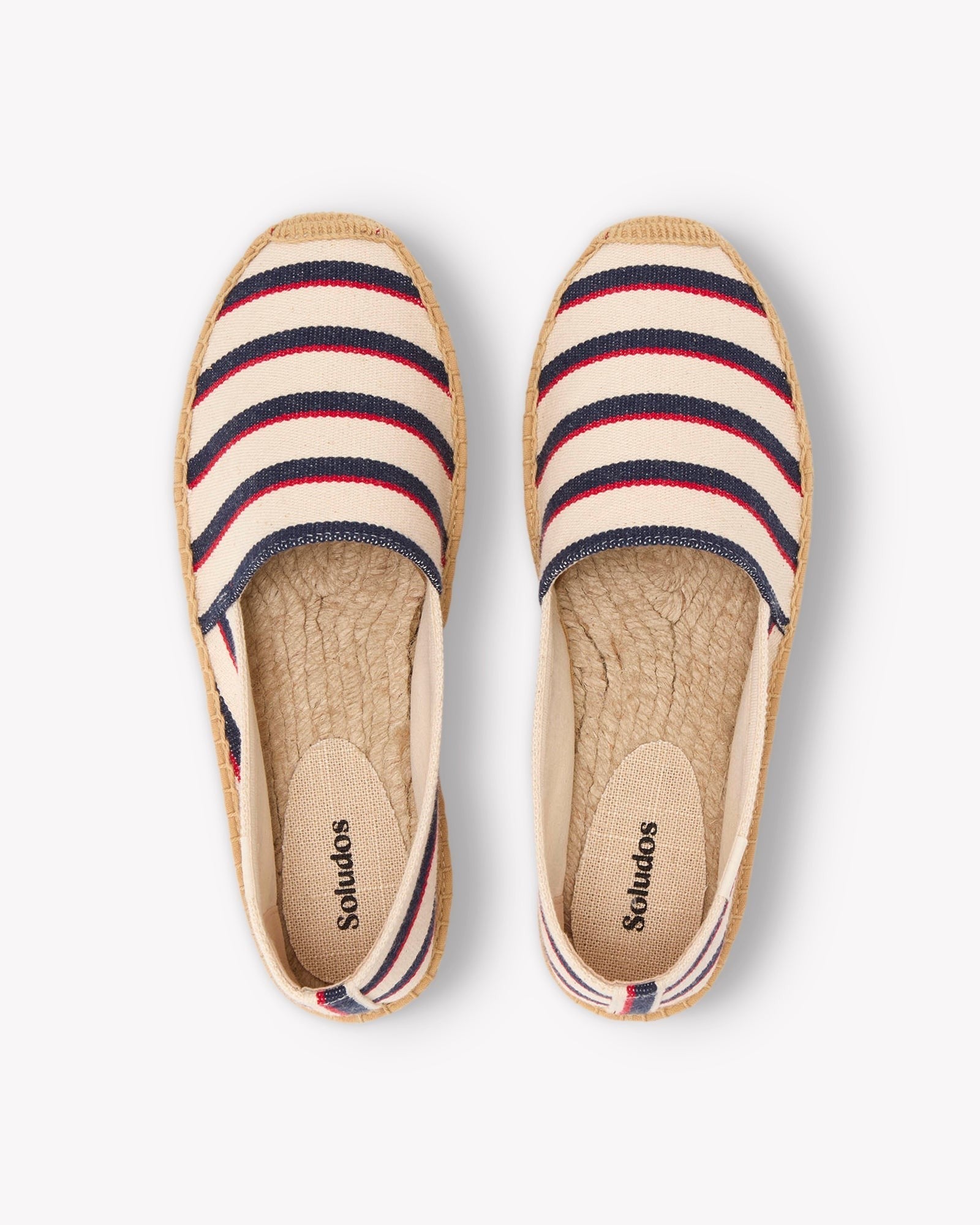 WomensEspadrillesThe OriginalWoven StripesClassic  Ivory  Navy  Red