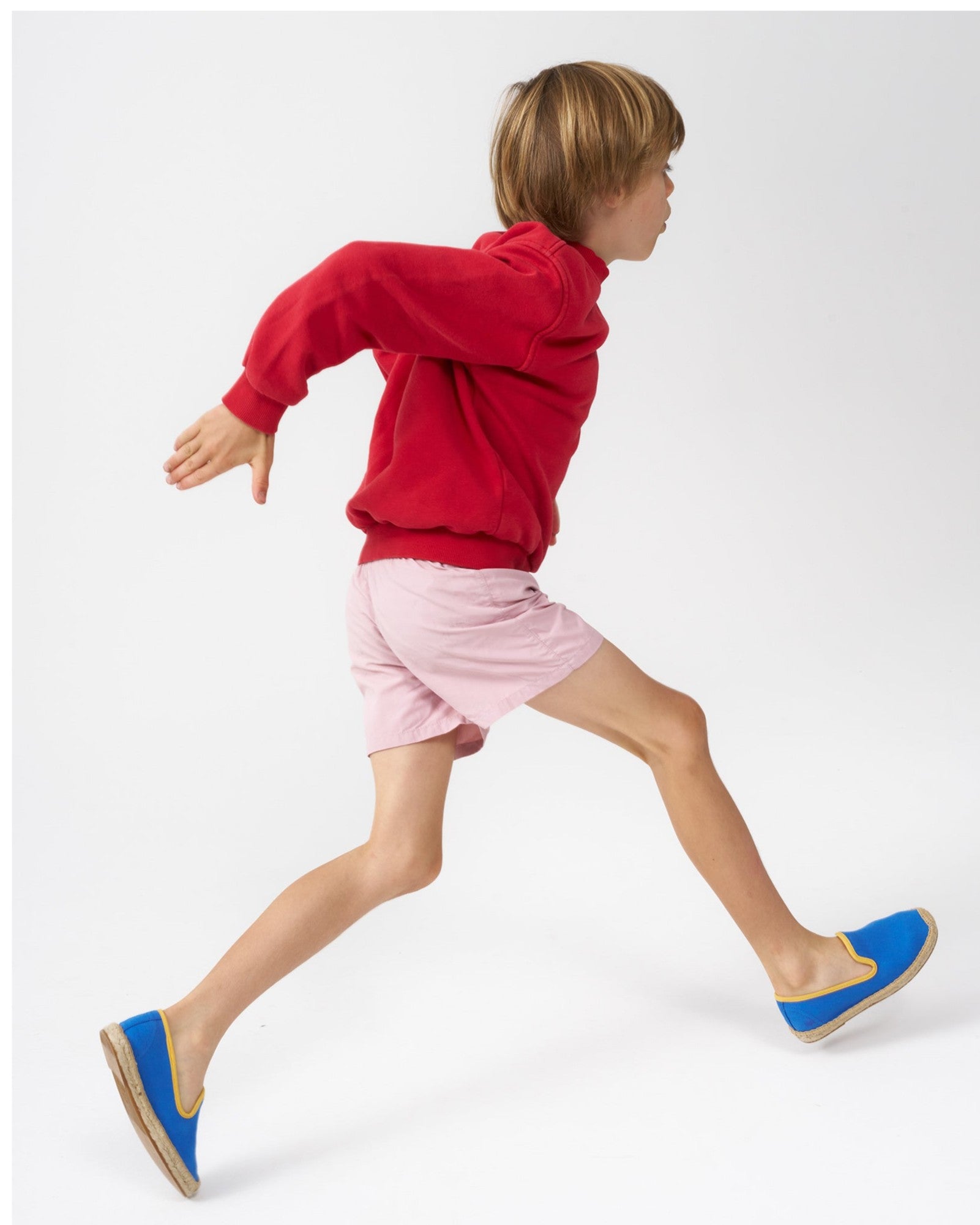 The Smoking Slipper  Contrast Piping  Blue  Yellow  Kids