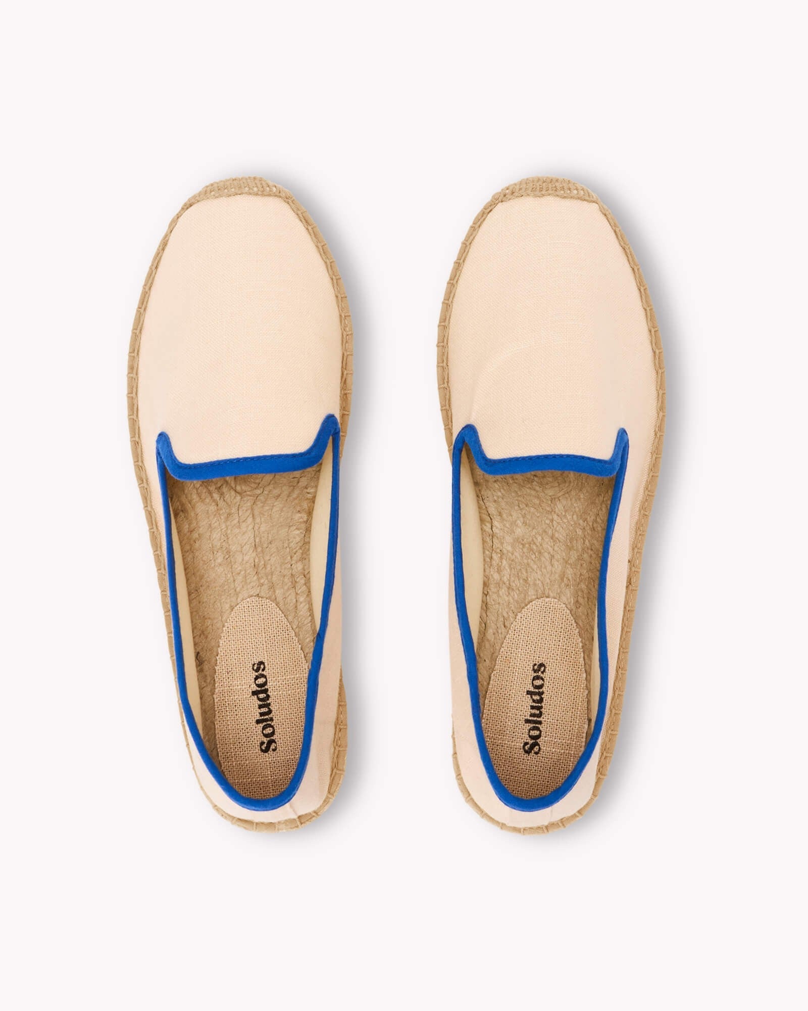 WomensEspadrillesThe SmokingLinen ColorsIvory  Blue