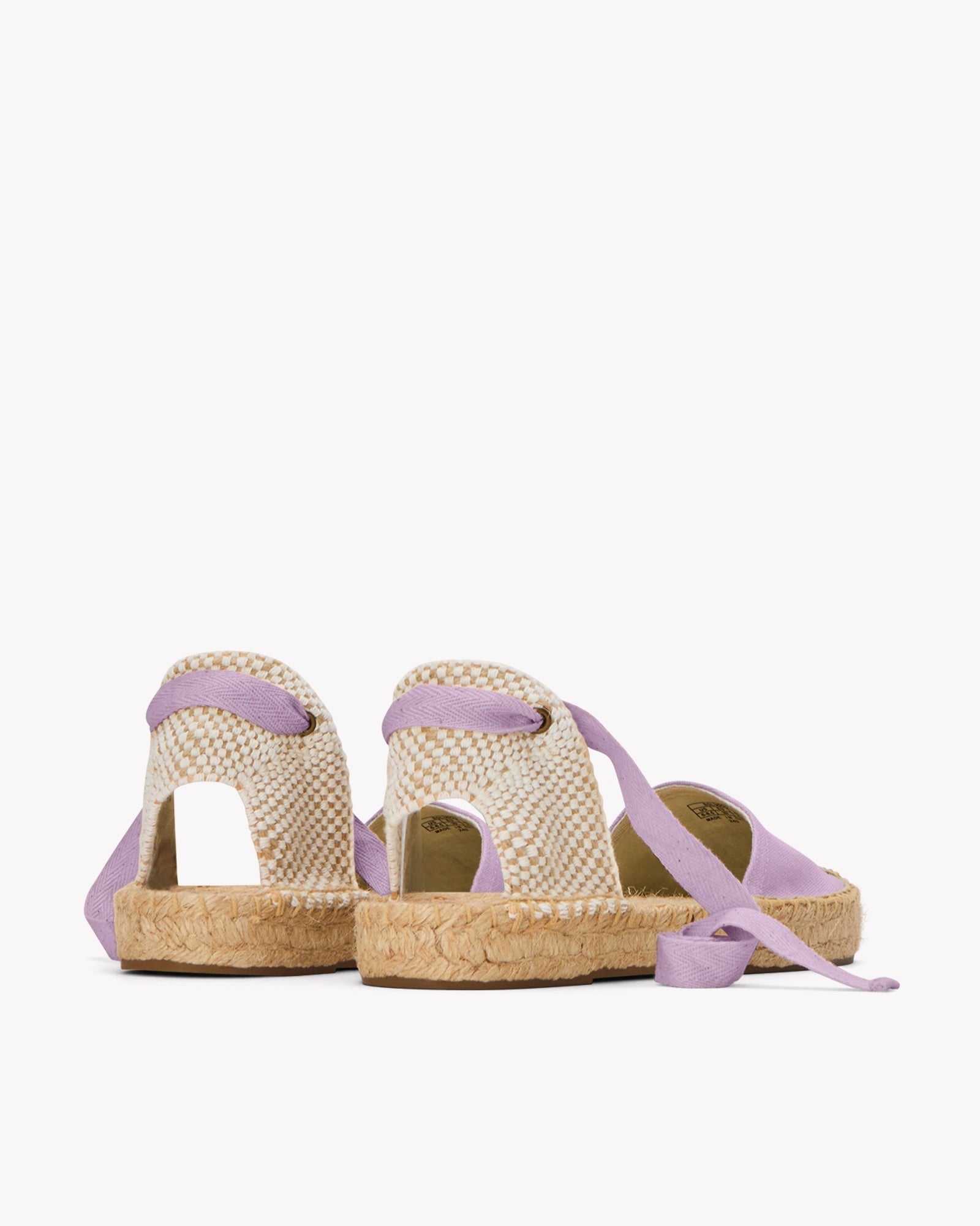 WomensEspadrillesThe Lauren Lace UpLinen ColorsLavender Purple