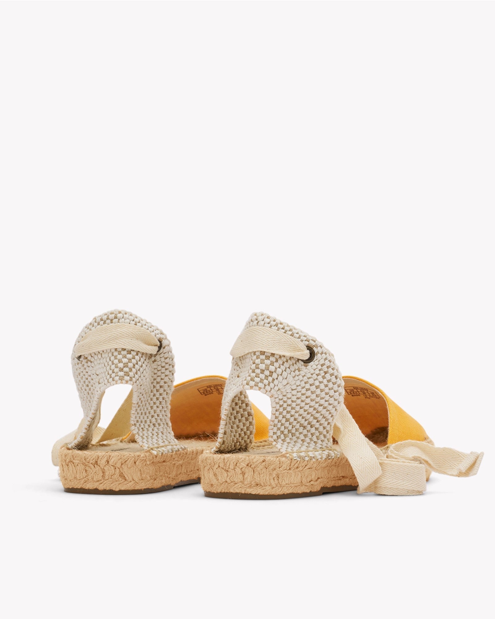 WomensEspadrillesThe Lauren Lace UpLinen ColorsPoppy Orange