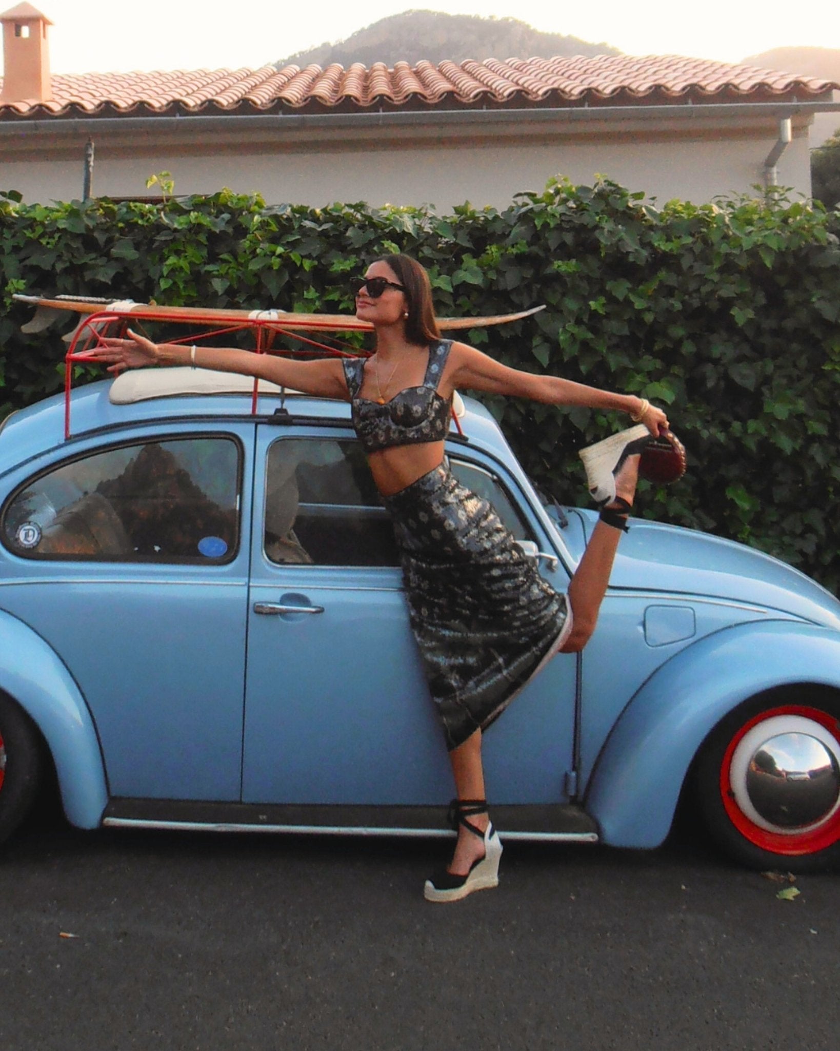 WomensEspadrillesThe Platform WedgeLinen ColorsNoche Black