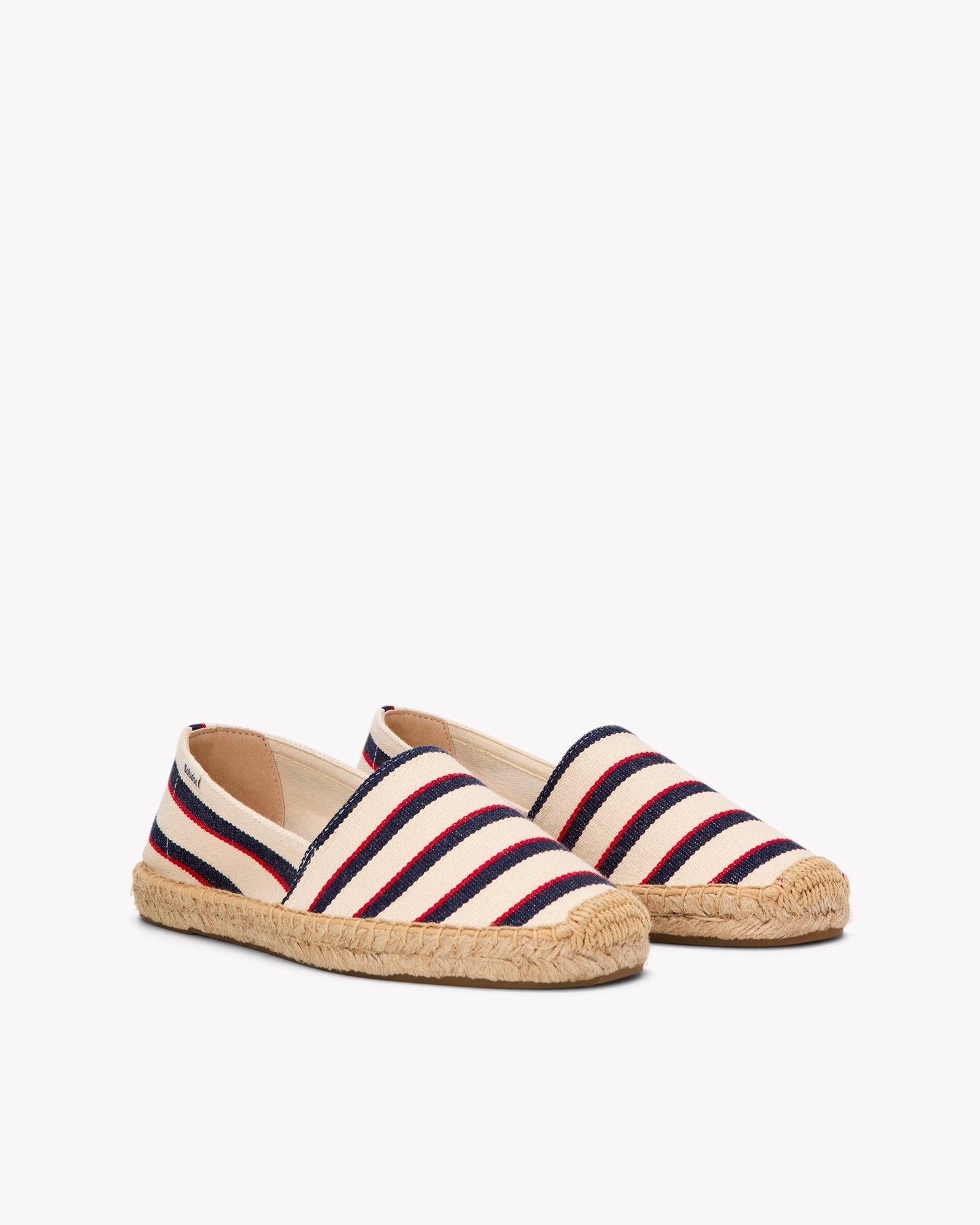 WomensEspadrillesThe OriginalWoven StripesClassic  Ivory  Navy  Red