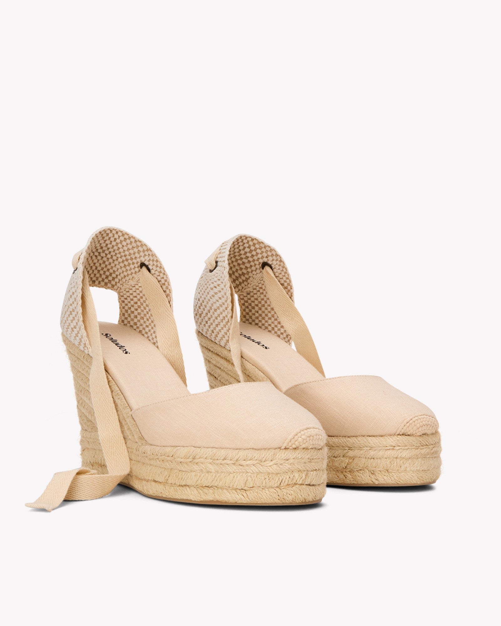 WomensEspadrillesThe Platform WedgeLinen ColorsLa Concha Ivory