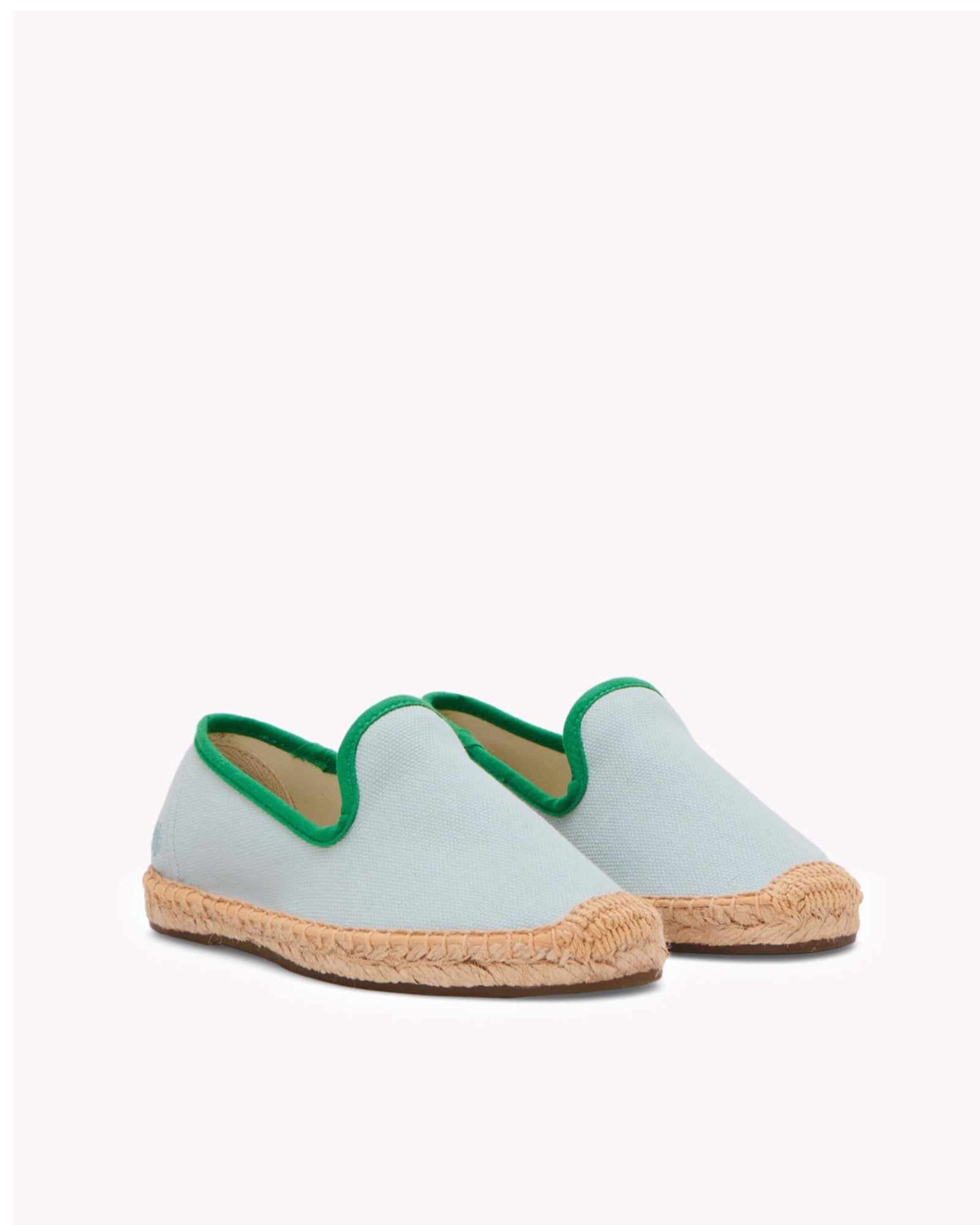 The Smoking Slipper  Contrast Piping  Mint  Green  Kids