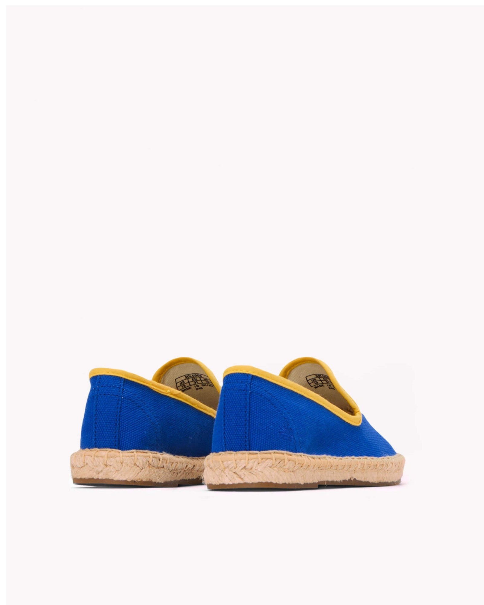 The Smoking Slipper  Contrast Piping  Blue  Yellow  Kids
