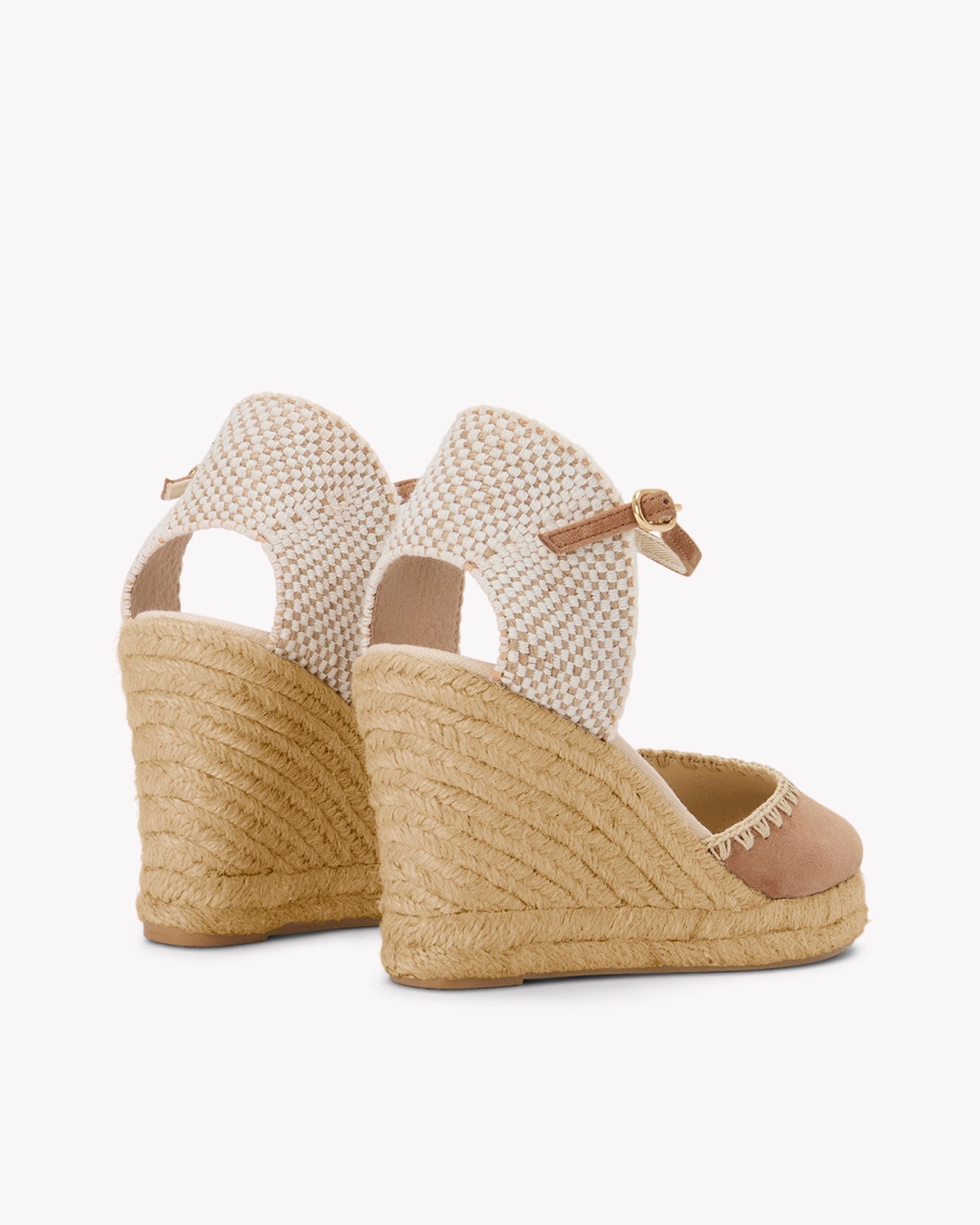 WomensEspadrillesThe Marseille WedgeLeather BuckleMiel Brown