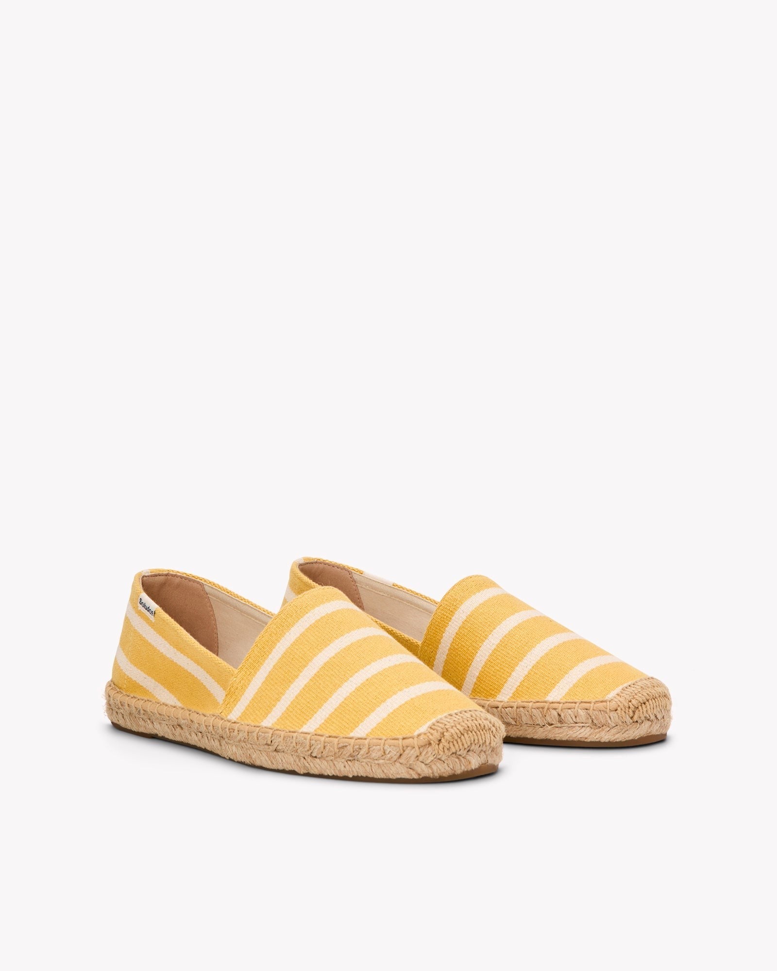 WomensEspadrillesThe OriginalWoven StripesClassic  Yellow  Ivory
