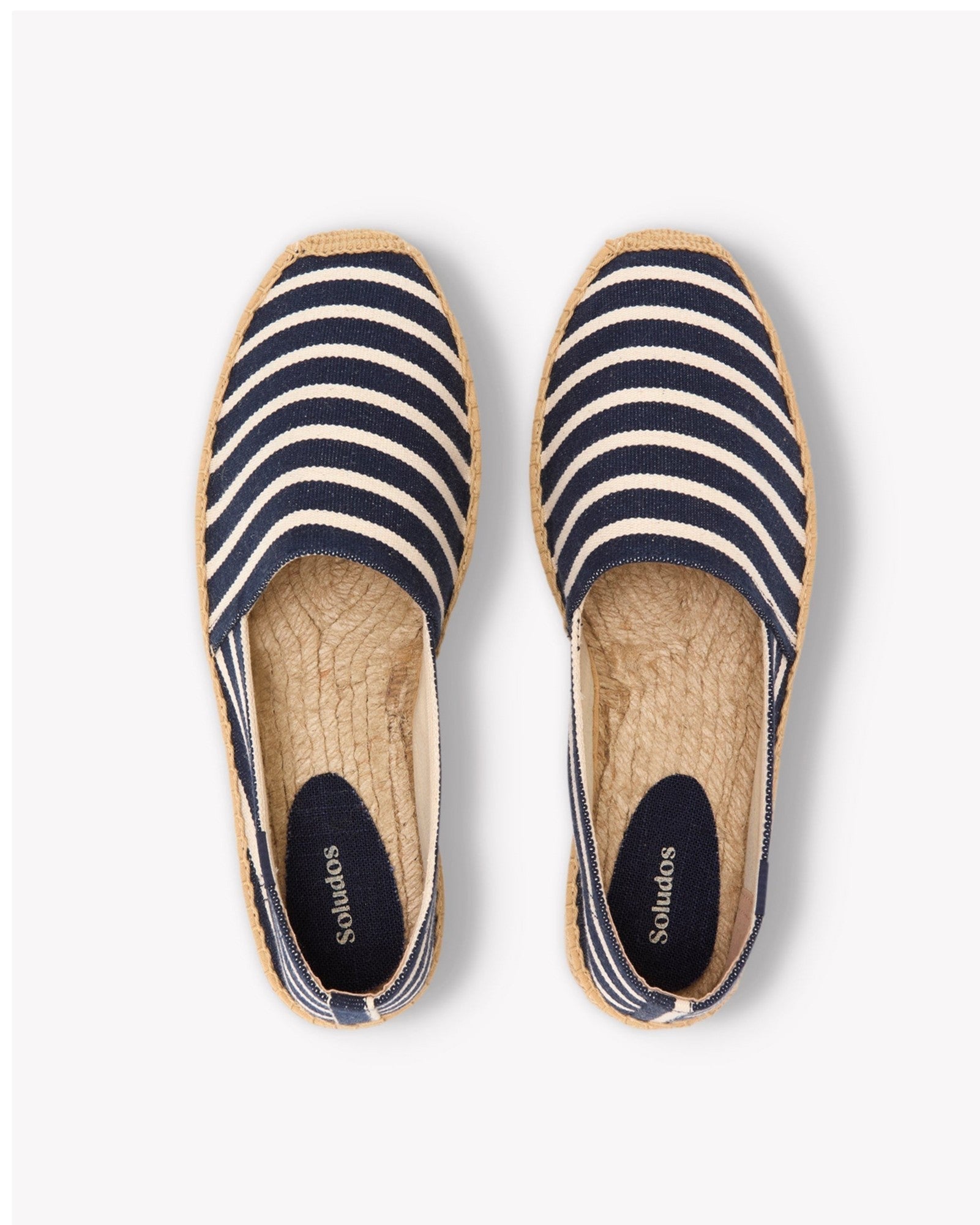 MensEspadrillesThe OriginalWoven StripesClassic  Dark Navy  Ivory