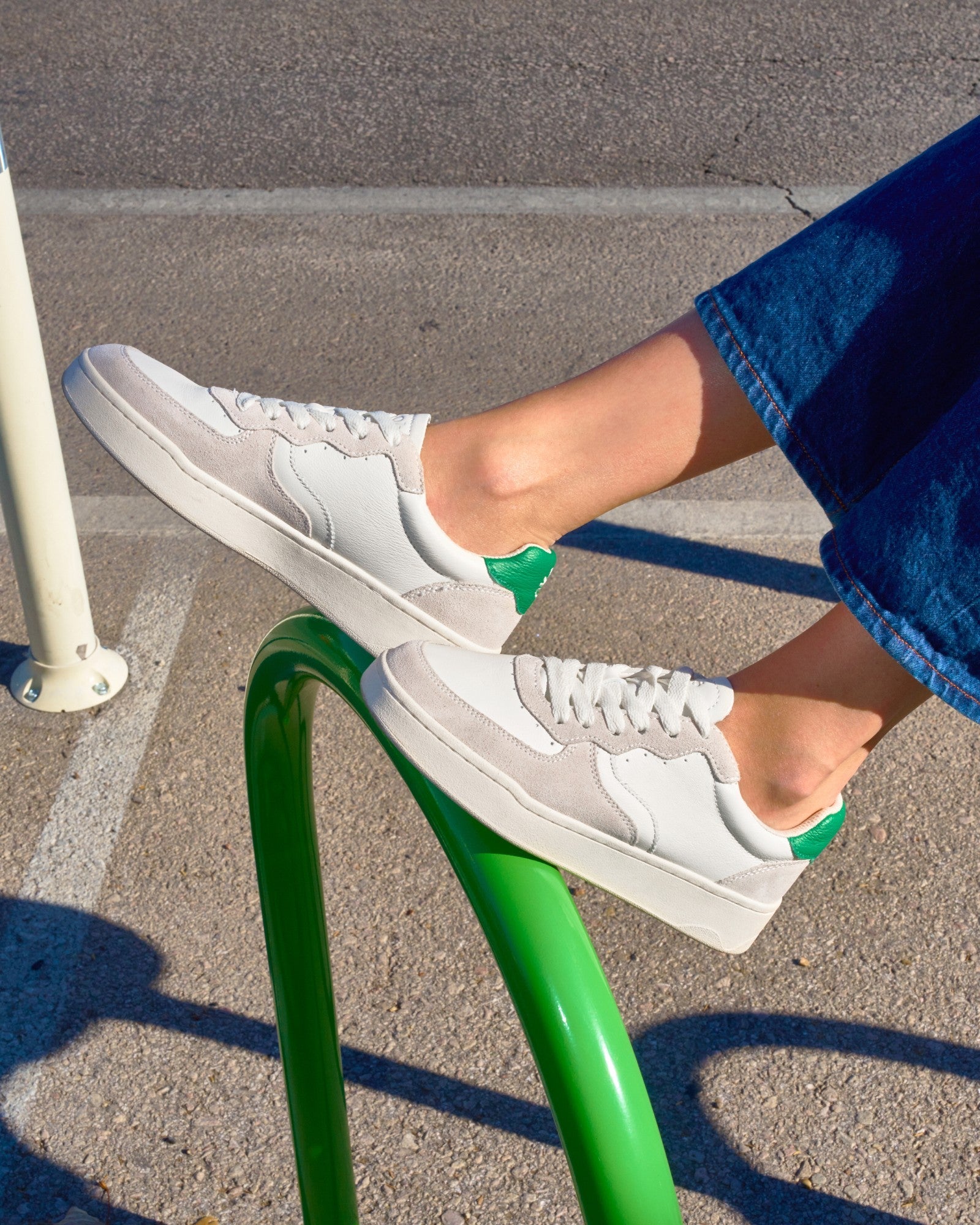 WomensSneakersThe RomaLeather ColorsKelly Green