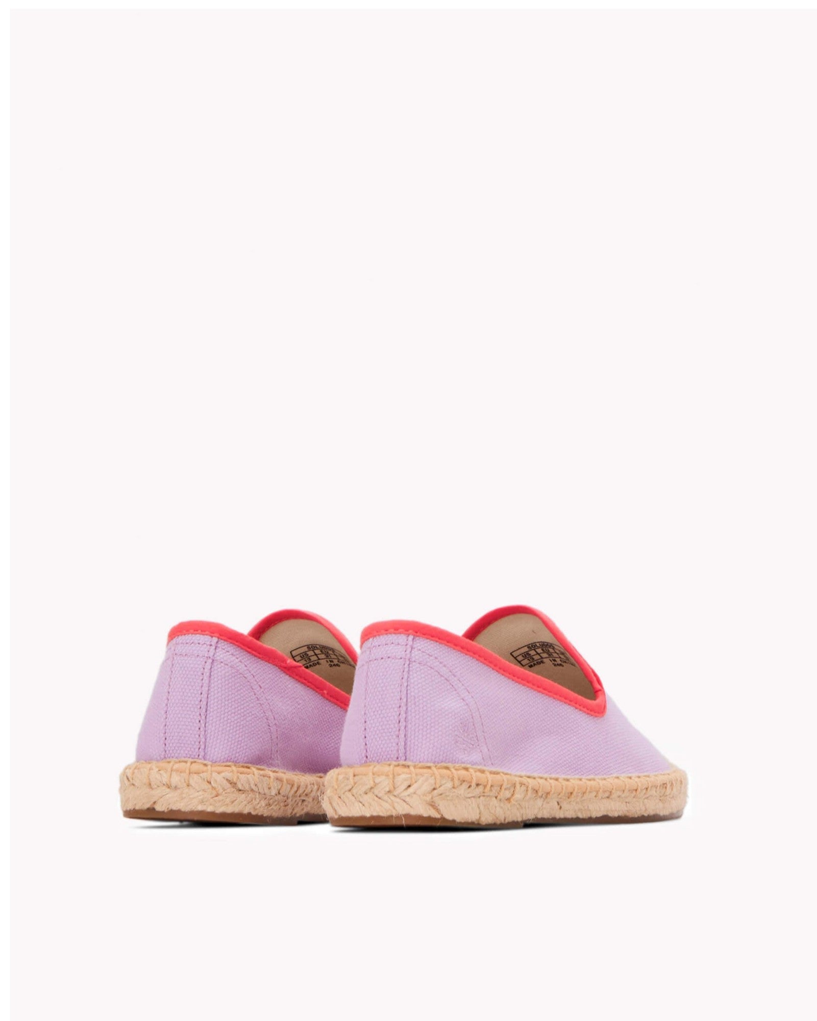 The Smoking Slipper  Contrast Piping  Lavender  Red  Kids
