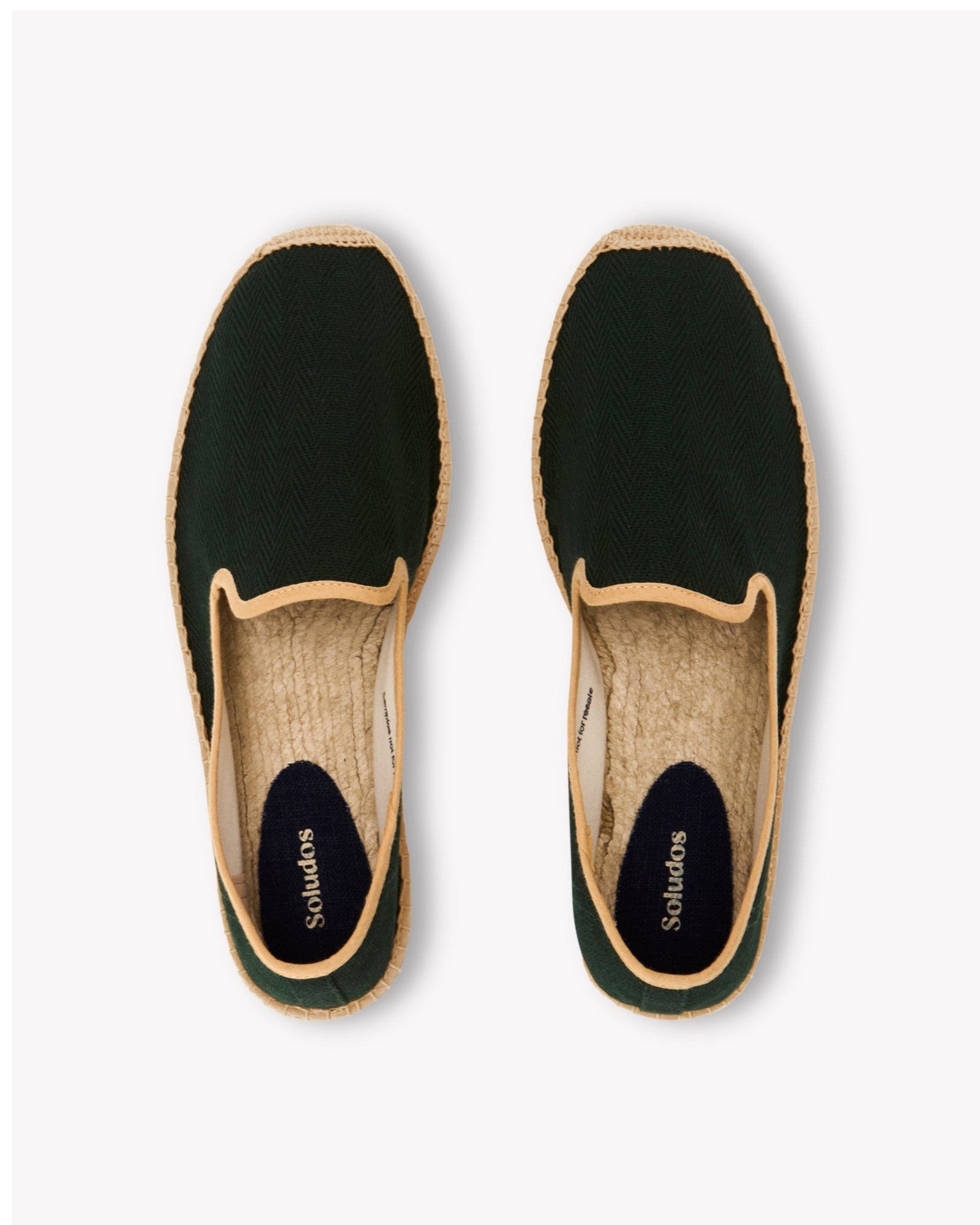 MensEspadrillesThe SmokingHerringbone ColorsGreen  Tan