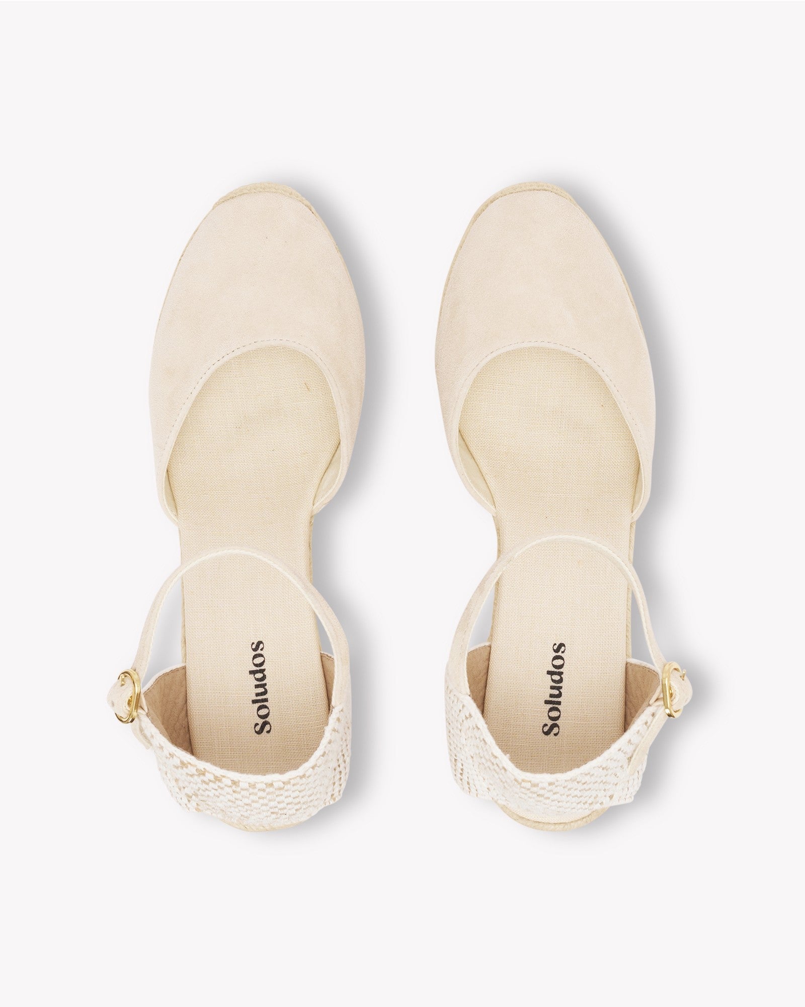 WomensEspadrillesThe Marseille WedgeLeather BuckleLa Concha Ivory