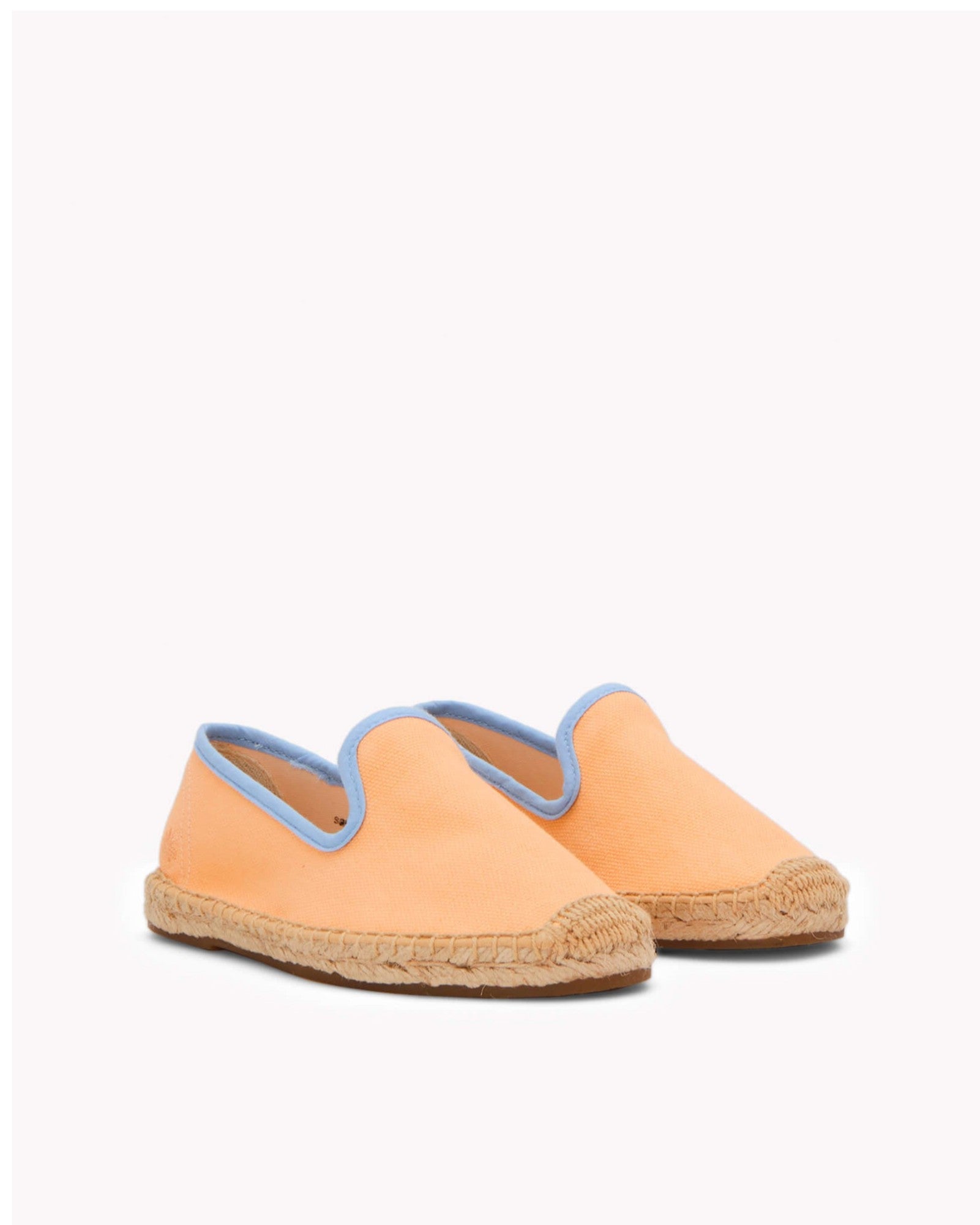 The Smoking Slipper  Contrast Piping  Peach  Blue  Kids