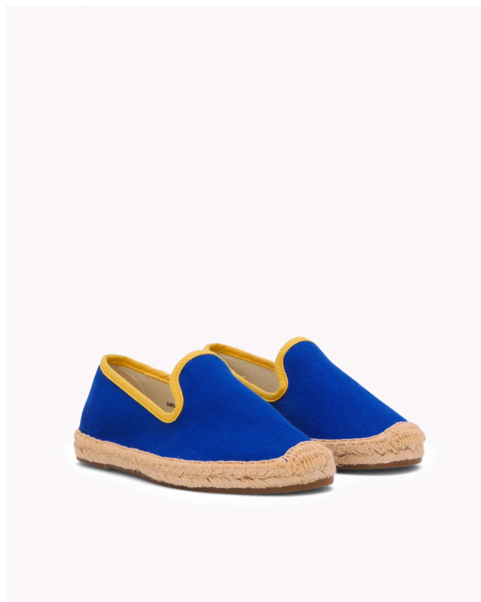 The Smoking Slipper  Contrast Piping  Blue  Yellow  Kids
