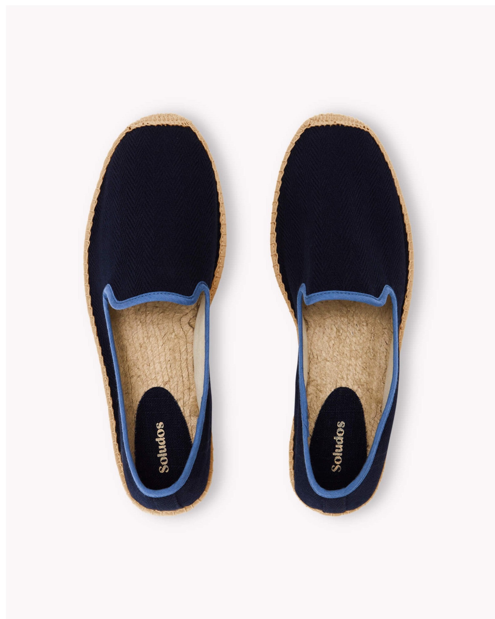 MensEspadrillesThe SmokingHerringbone ColorsDark Navy  Blue