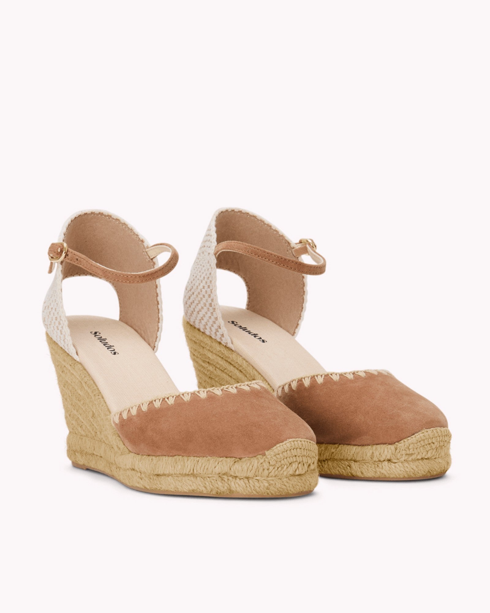 WomensEspadrillesThe Marseille WedgeLeather BuckleMiel Brown