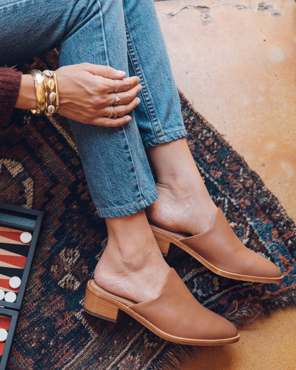 WomensMulesThe Venetian MuleLeather ColorsTan