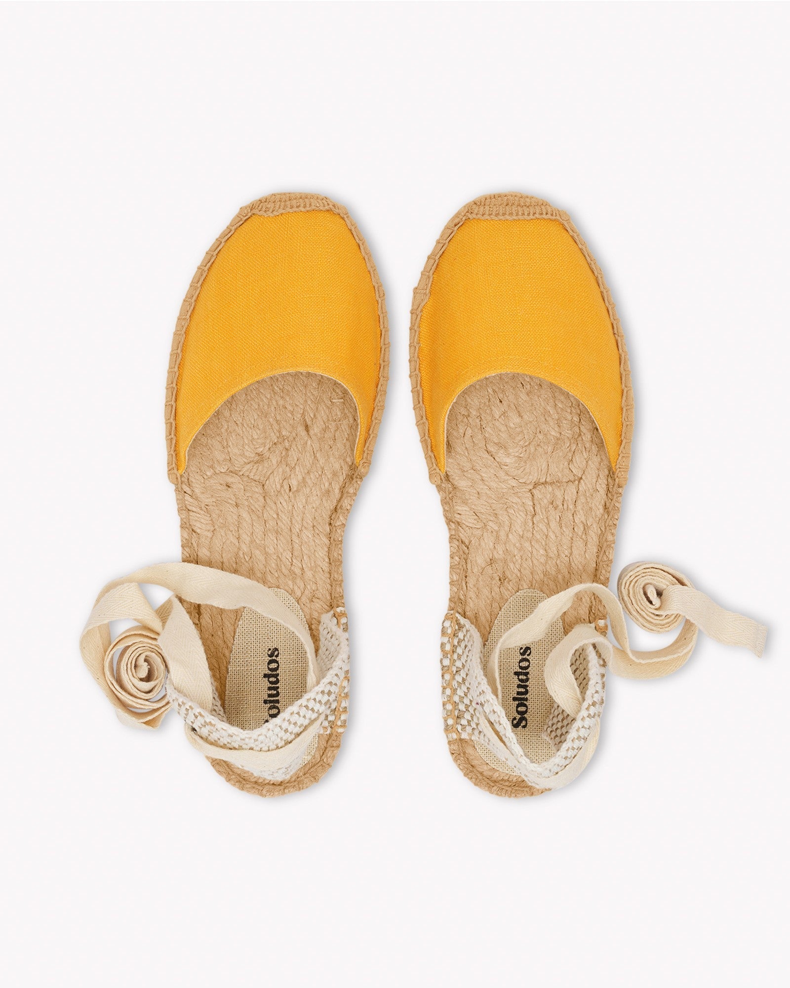 WomensEspadrillesThe Lauren Lace UpLinen ColorsPoppy Orange