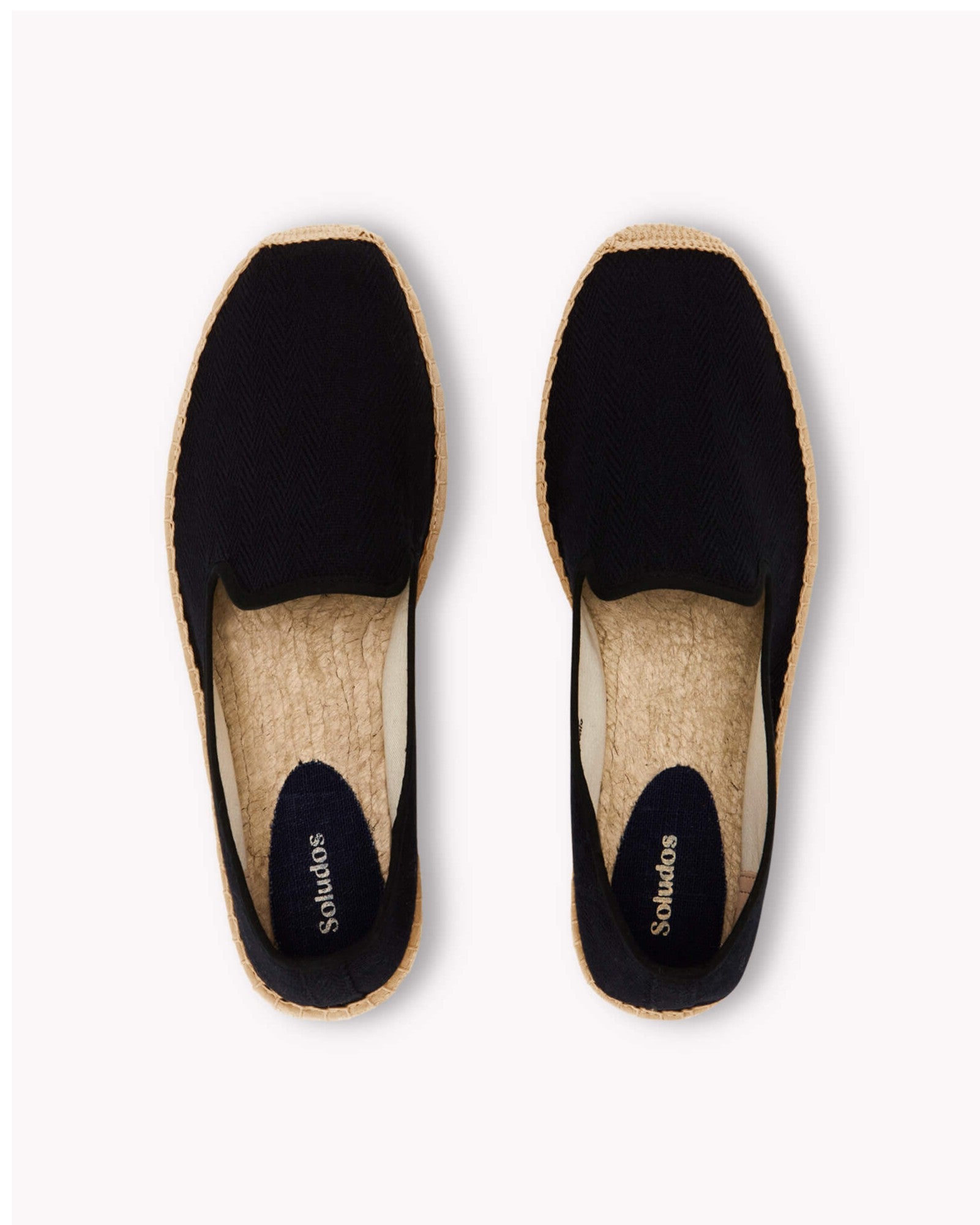 MensEspadrillesThe SmokingHerringbone ColorsBlack  Tonal