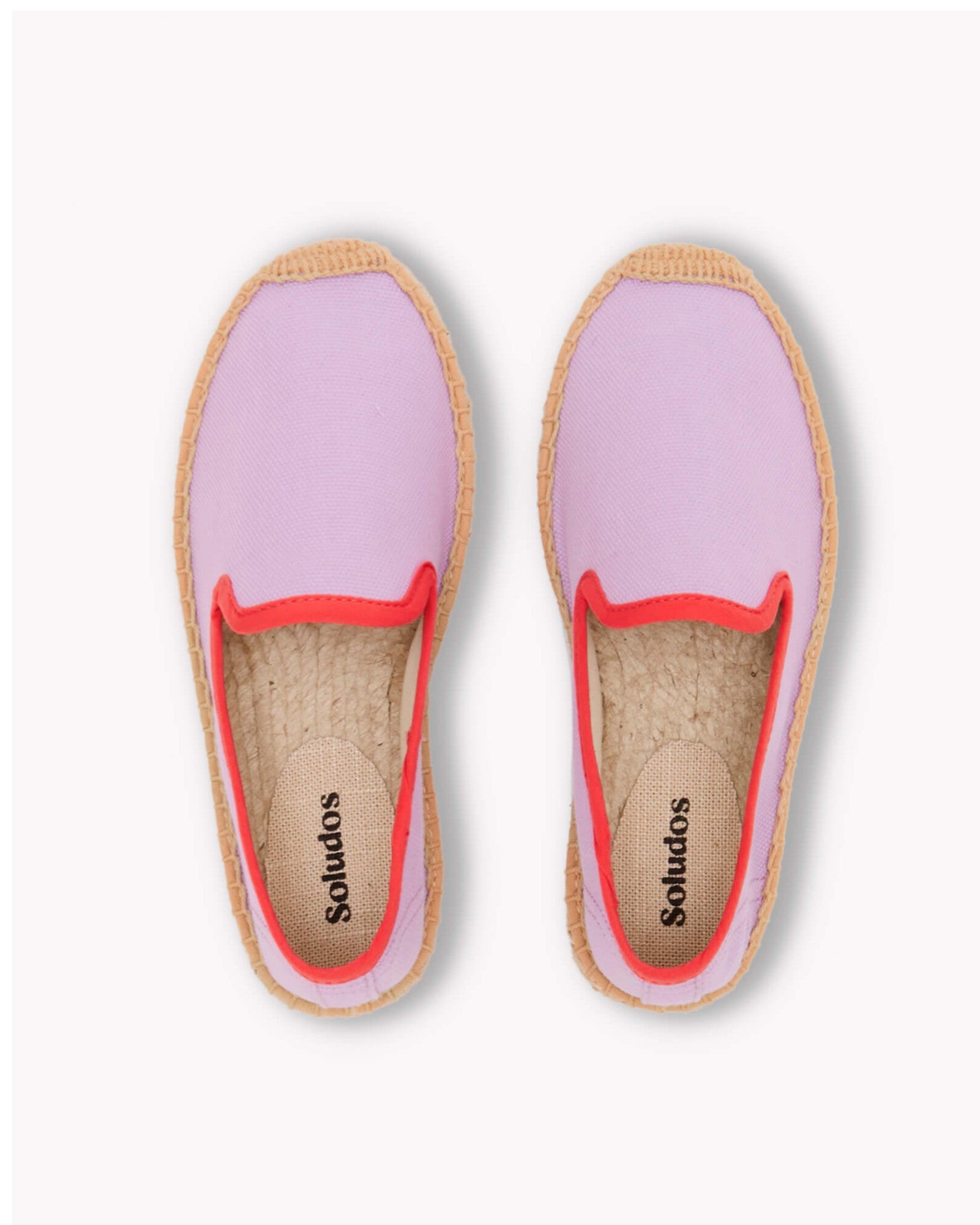 The Smoking Slipper  Contrast Piping  Lavender  Red  Kids