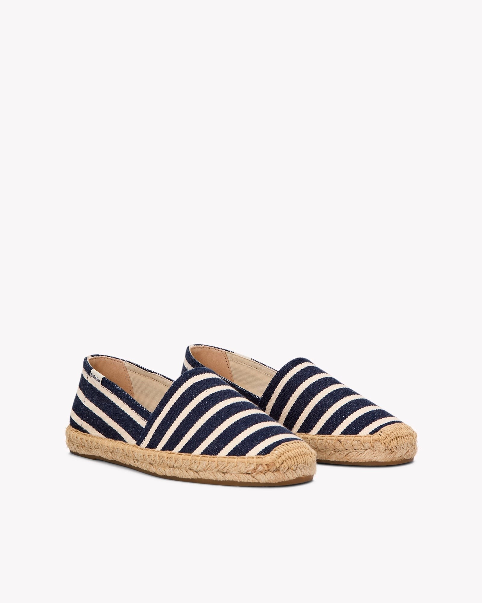 WomensEspadrillesThe OriginalWoven StripesClassic  Navy  Ivory