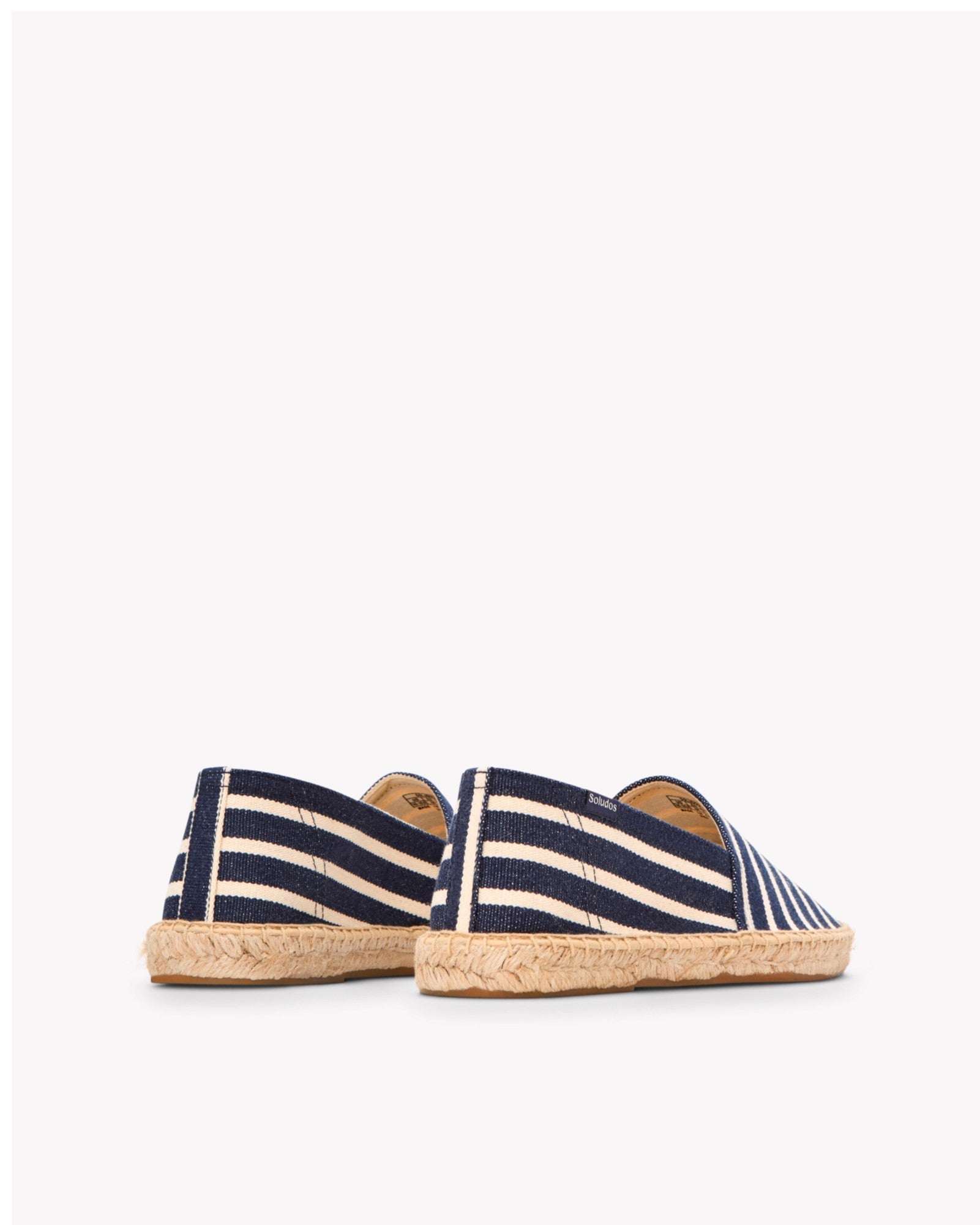 MensEspadrillesThe OriginalWoven StripesClassic  Dark Navy  Ivory