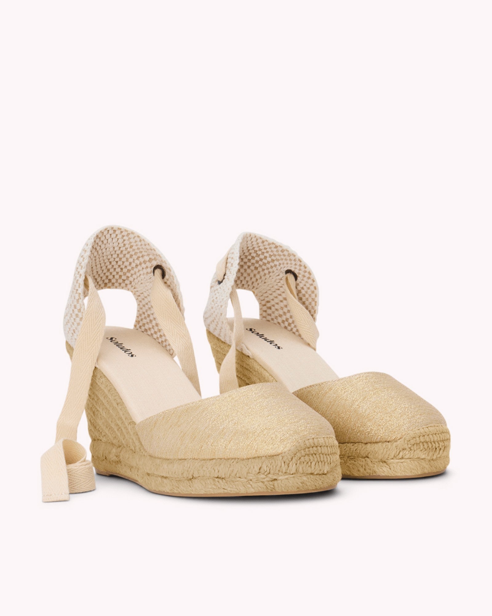 WomensEspadrillesThe Marseille WedgeMetallicsGold