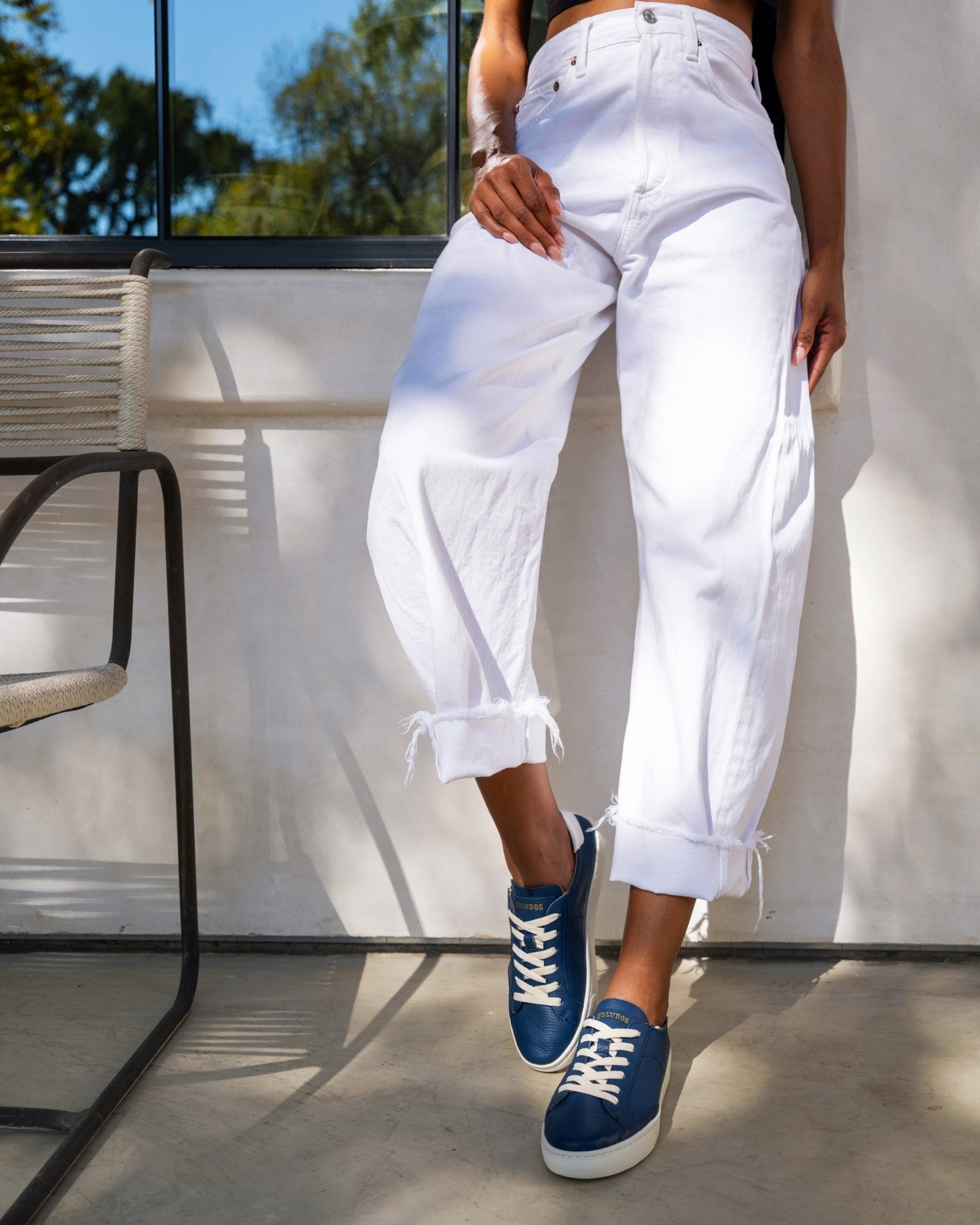 WomensSneakersThe IbizaLeather ColorsMarine Blue