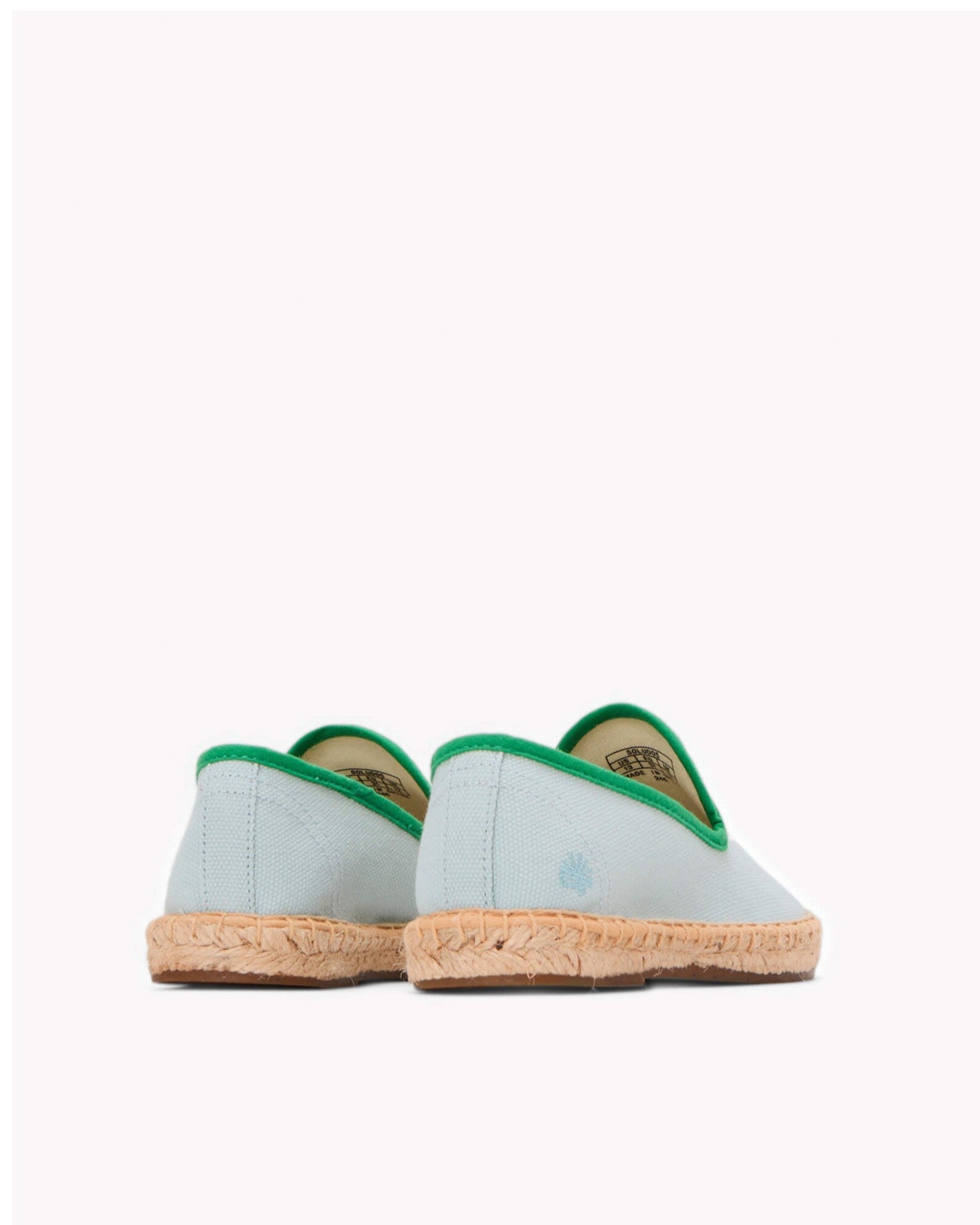 The Smoking Slipper  Contrast Piping  Mint  Green  Kids
