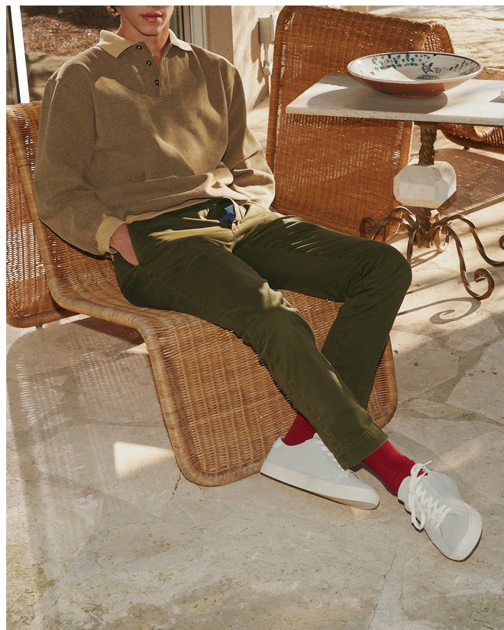 MensSneakersThe IbizaLeather ColorsStucco Gray