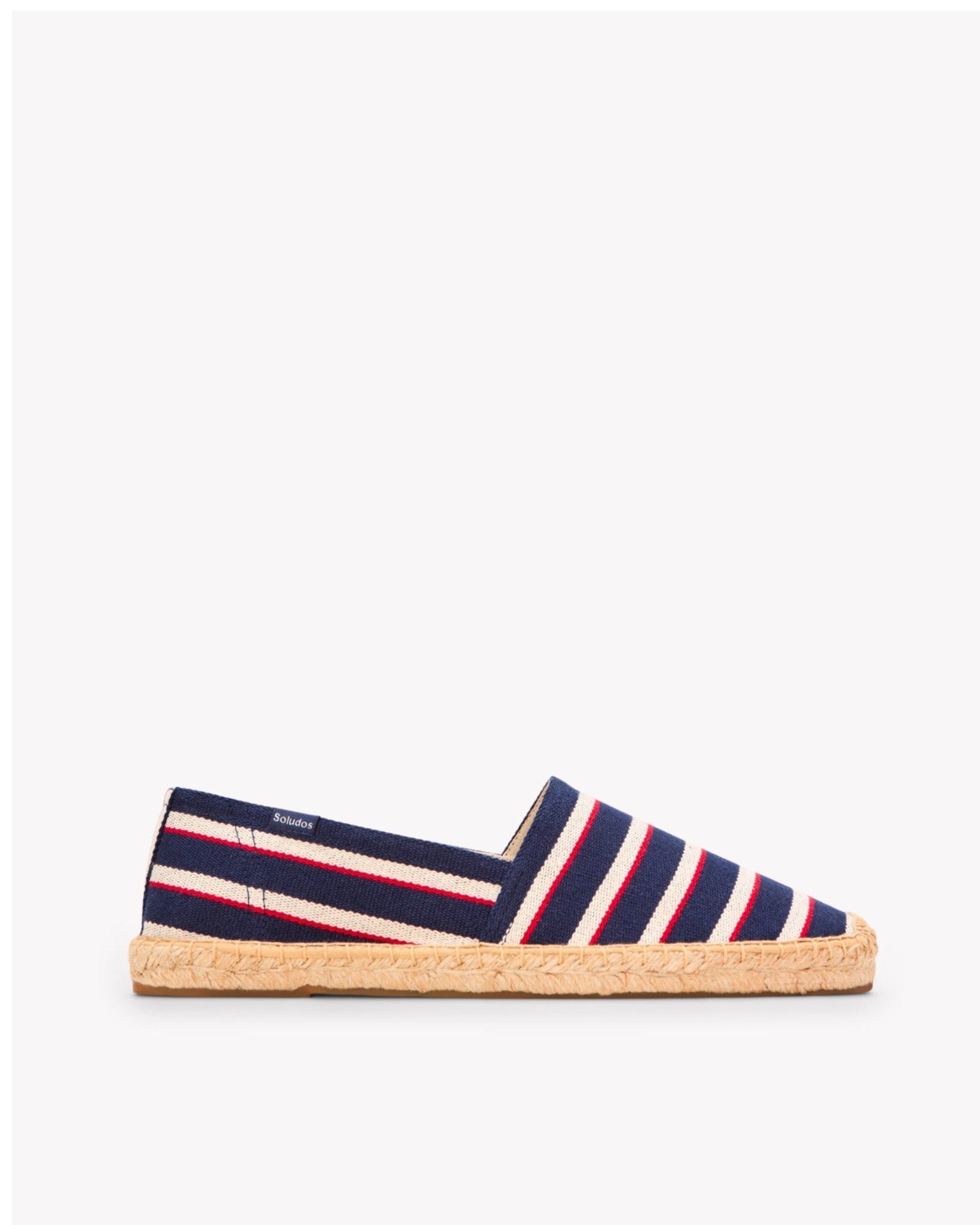MensEspadrillesThe OriginalWoven StripesClassic  Navy  Ivory  Red