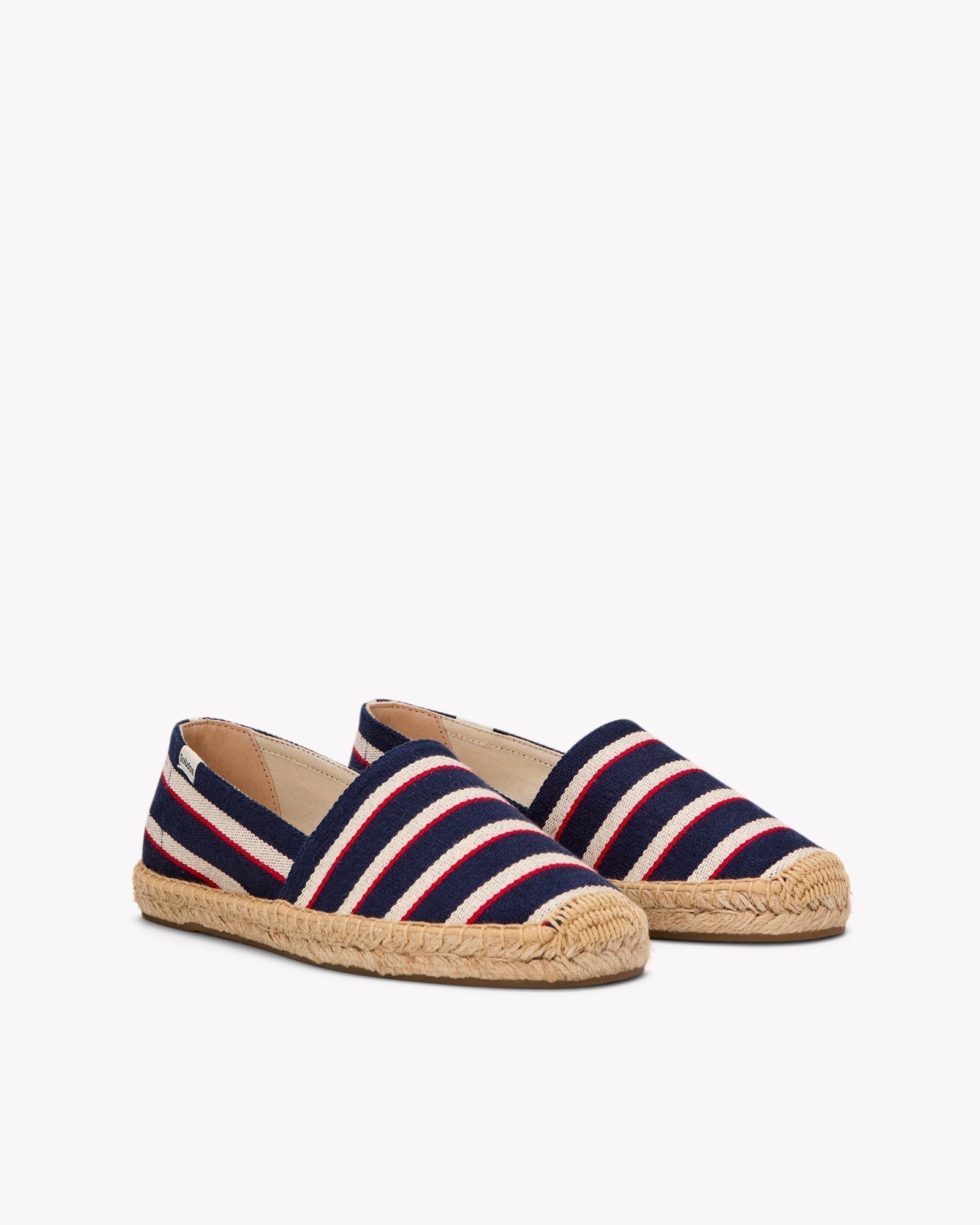 WomensEspadrillesThe OriginalWoven StripesClassic  Navy  Ivory  Red